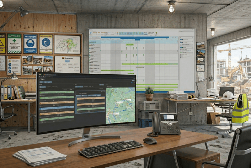 leva+ Tourenplanung_Büro_Plantafel